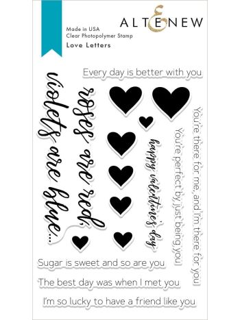 Altenew - Love Letters - Clear Stamp 4x6