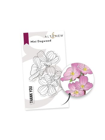Altenew - Mini Dogwood - Clear Stamps 2x3 | bastel-traum.ch