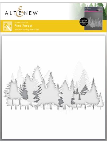 Altenew - Pine Forest Simple Coloring - 3 in 1 Layering Schablone