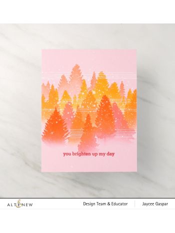 Altenew - Pine Forest Simple Coloring - 3 in 1 Layering Schablone