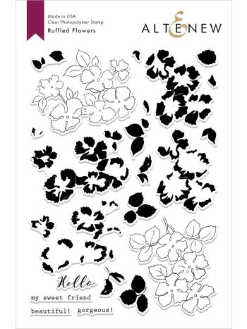 Altenew - Ruffled Flowers - Clear Stamp 6x8