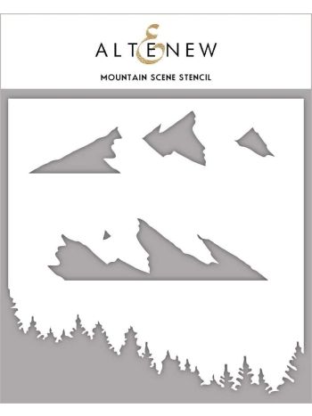 Altenew - Stencil Schablone 15x15cm - Mountain Scene
