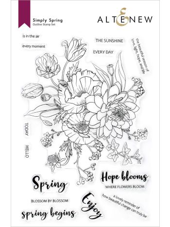Altenew - Simply Spring - Clear Stamp Set 6x8