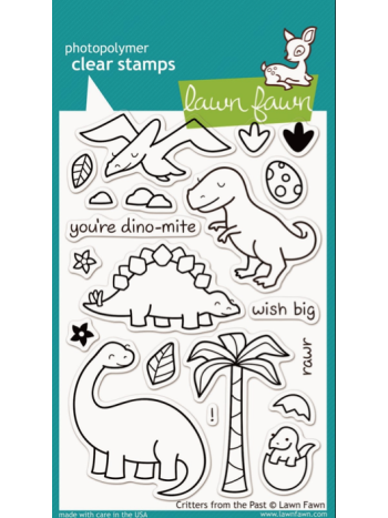 clear stamps lawn fawn critters of the past für scrapbooking & cardmaking