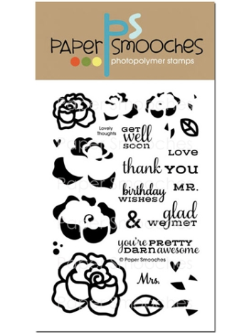 Paper Smooches - lovely thoughts - Clearstamps für scrapbook und cardmaking