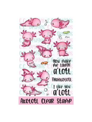 C.C. Designs - Axolotl - Clear Stamp Set 4x6