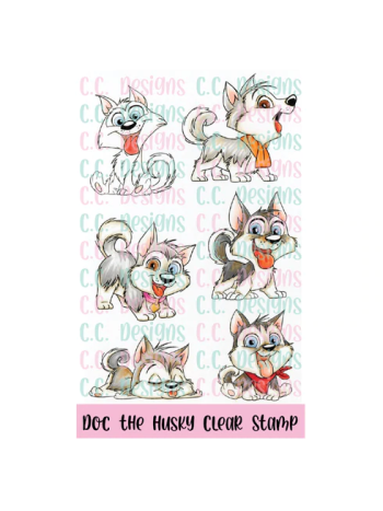 C.C. Designs - Doc the Husky - Clear Stamp Set 4x6