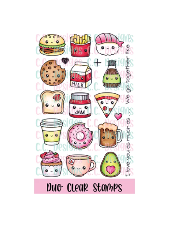 C.C. Designs - Duo - Clear Stamp Set 4x6