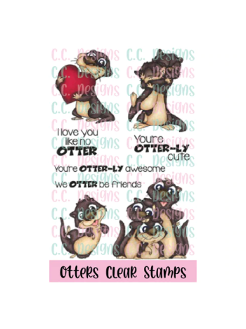 C.C. Designs - Otters - Clear Stamp Set 4x6