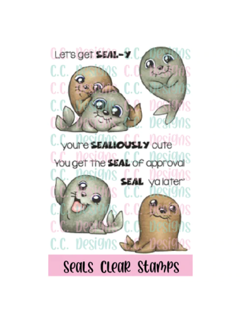 C.C. Designs - Seals - Clear Stamp Set 4x6