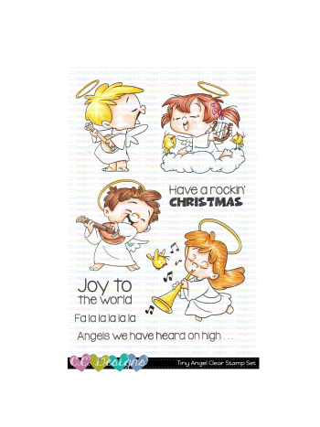 C.C. Designs - Tiny Angels -  Clear Stamp 4x6