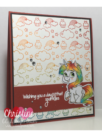 C.C. Designs - Unicorns - Clear Stamp 4x6