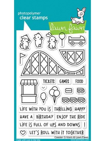 Lawn Fawn - Coaster Critters - Clear Stamps 4x6