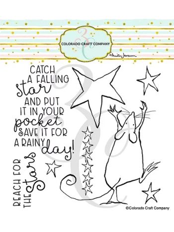 Colorado Craft Company - Falling Star - Clear Stamp Set 6x6