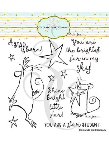 Colorado Craft Company - Star Is Born - Clear Stamp Set 6x6