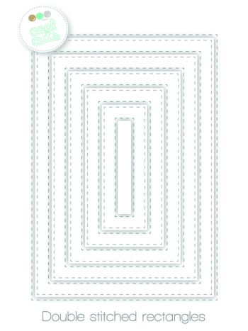 Create A Smile - Double Stitched Rectangles - Stanzen