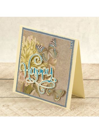 Couture Creations - Cut, Foil & Emboss Die - Happy