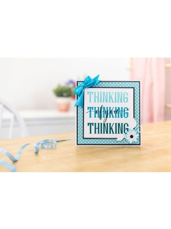 Crafter's Companion - Brush Thinking Of You - 4x6 Clear Stamps