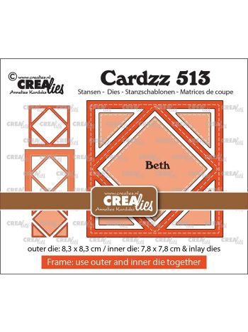 Crealies - Cardzz Frame & Inlay Beth Diamond