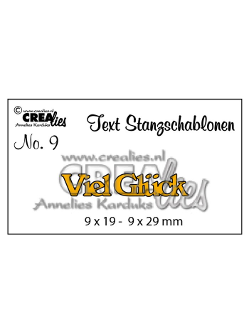Crealies - Viel Glück - Stand alone Stanzschablone