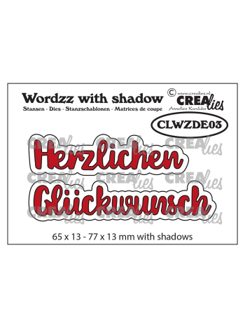Crealies - Wordzz with shadow 