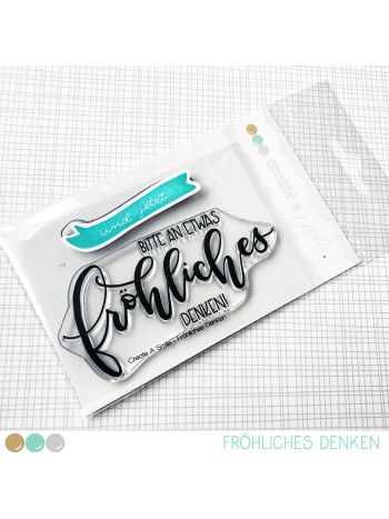 Create A Smile - Fröhliches Denken - Clear Stamps 3x4