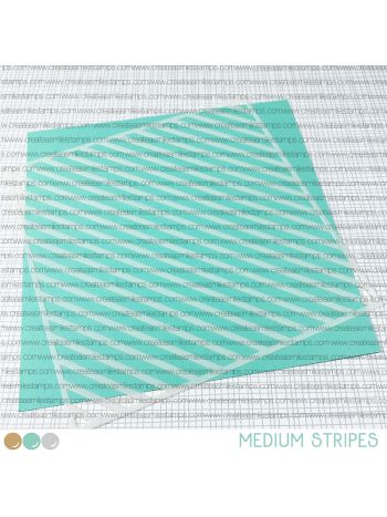 Create a Smile - Medium Stripes - Schablone 6x6