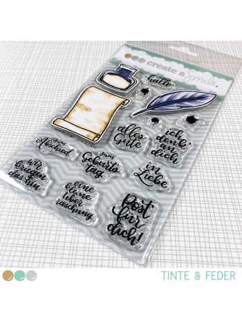 Create A Smile - Tinte & Feder - Clear Stamps 4x6