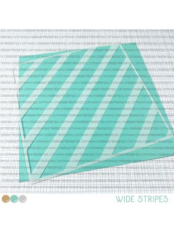 Create a Smile - Wide Stripes - Schablone 6x6