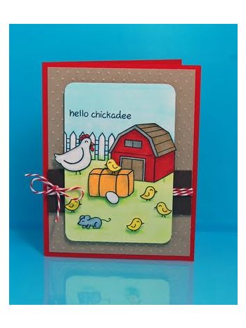 critters on the farm stempel