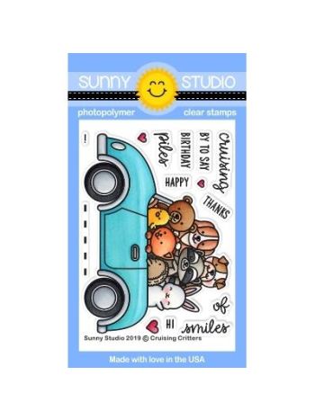 Sunny Studio - Cruising Critters - Clear Stamps 3x4