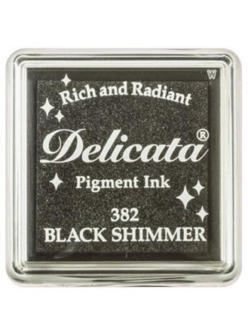 Delicata Pigment Mini Ink Pad Black Shimmer