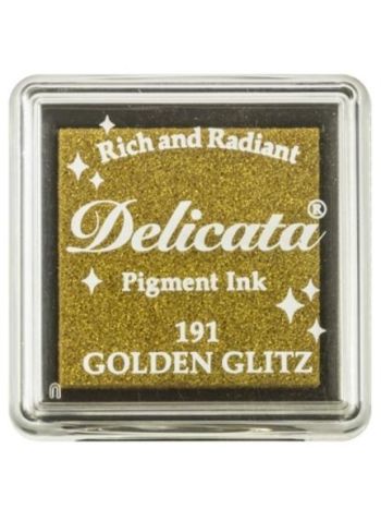 Delicata Pigment Mini Ink Pad Golden Glitz