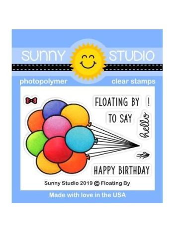 Sunny Studio - Floating By Stamps - Clear Stamps 2x3