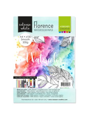 Florence - Watercolor Paper - A4 Smooth 200 g/m2 100 Seiten
