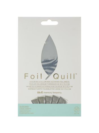 Foil Quill - Heat Activated Foil Sheets - Silver Swan