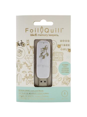 Foil Quill - USB Drive - Icon & Words