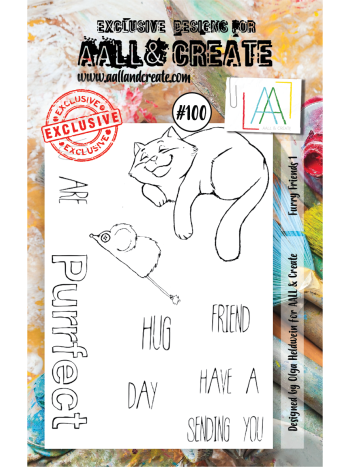 AALL & Create - A7 Stamps - Furry Friends 1
