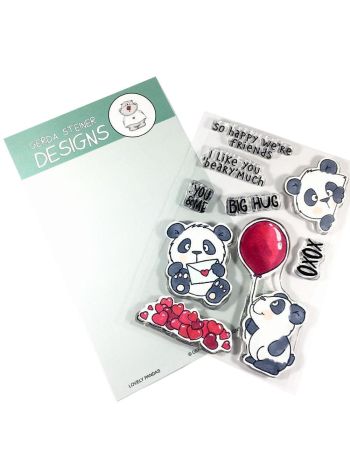 Gerda Steiner Designs - Lovley Pandas - Clear Stamps 4x6