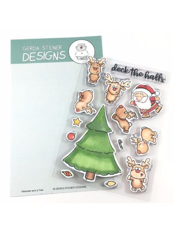 Gerda Steiner Designs - Reindeer and a Tree - Clear Stamps