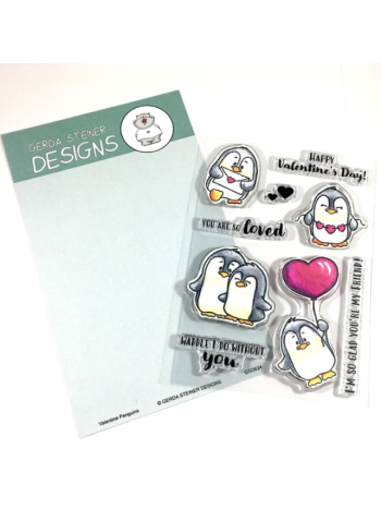 Gerda Steiner Designs - Valentine Penguins - Clear Stamps 4x6