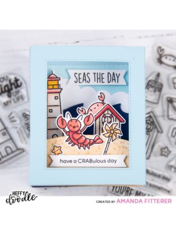 Heffy Doodle - A Little Shellfish - Clear Stamps Set 4x6