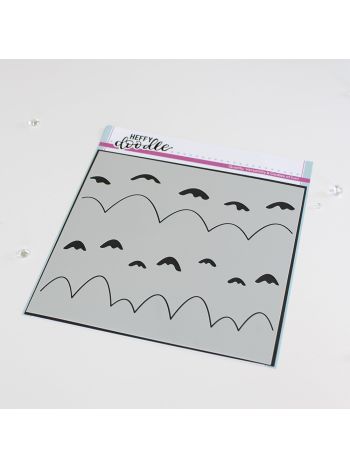 Heffy Doodle - Marvellous Mountains - Schablone 6x6