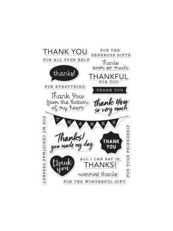 Hero Arts - Thank You Messages - Clear Stamps 4x6