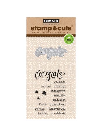 Hero Arts Stamp & Cuts - Congrats