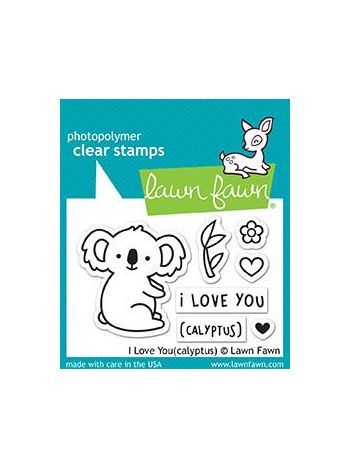 Lawn Fawn - I Love You(calyptus) - Clear Stamps 2x3