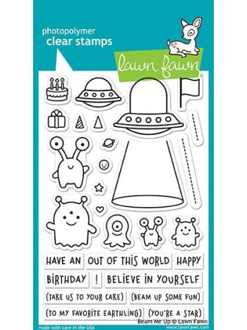 Lawn Fawn - Beam Me Up - Clear Stamps 4x6