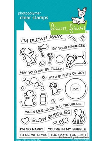 Lawn Fawn - Bubbles of Joy - Clear Stamp Set 4x6