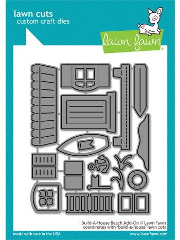 Lawn Fawn - Build-a-house beach add-on - Stand alone Stanzschablone