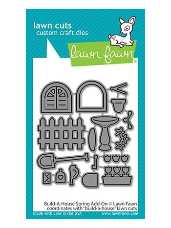 Lawn Fawn - Build-a-House Spring Add-On - Stand Alone Stanze